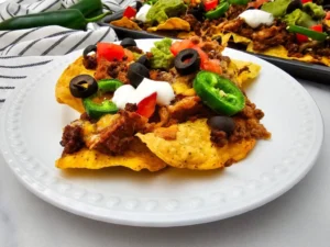 Sheet Pan Ground Beef Nachos