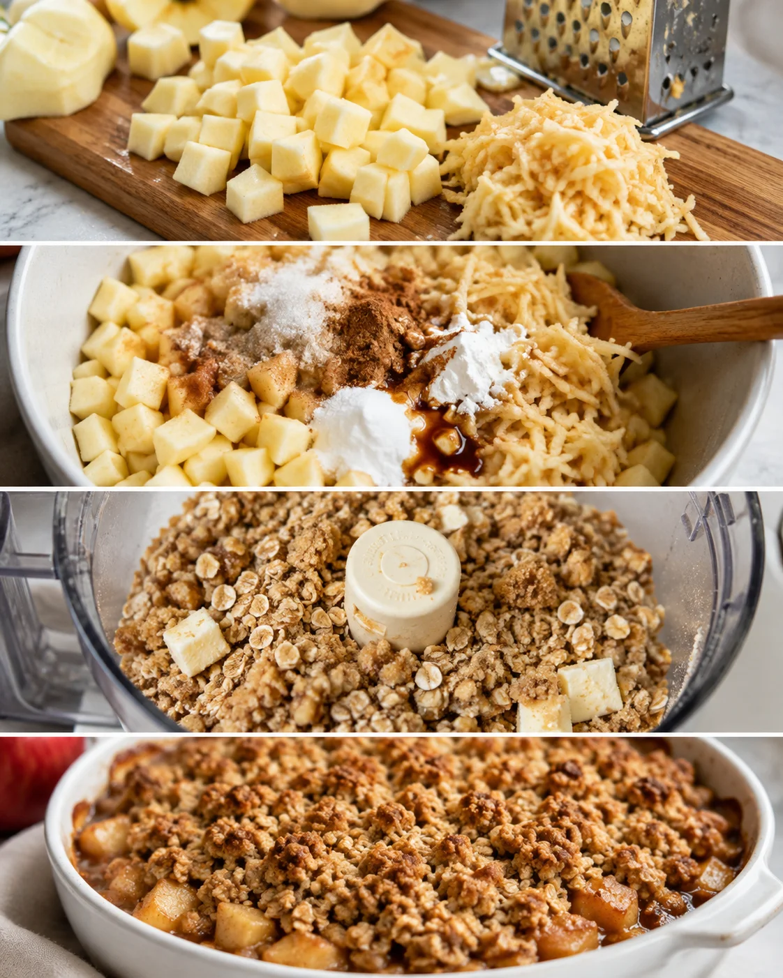 Delicious homemade gluten-free apple crisp with buttery oat topping and tender apples.