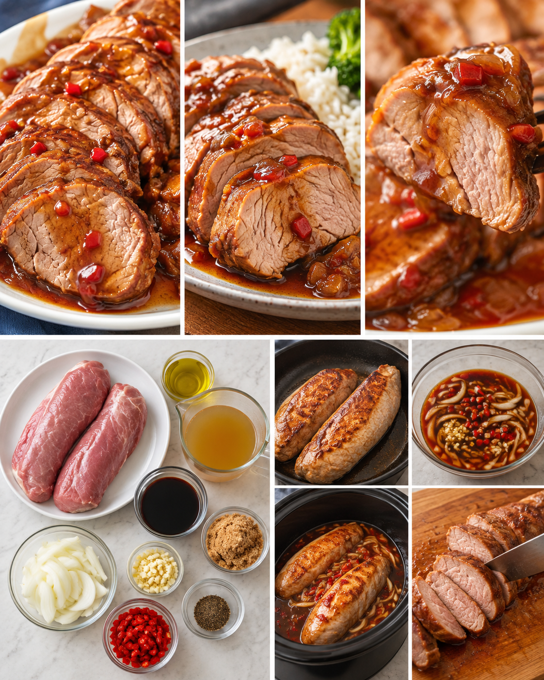 Slow Cooker Teriyaki Pork Tenderloin ingredients