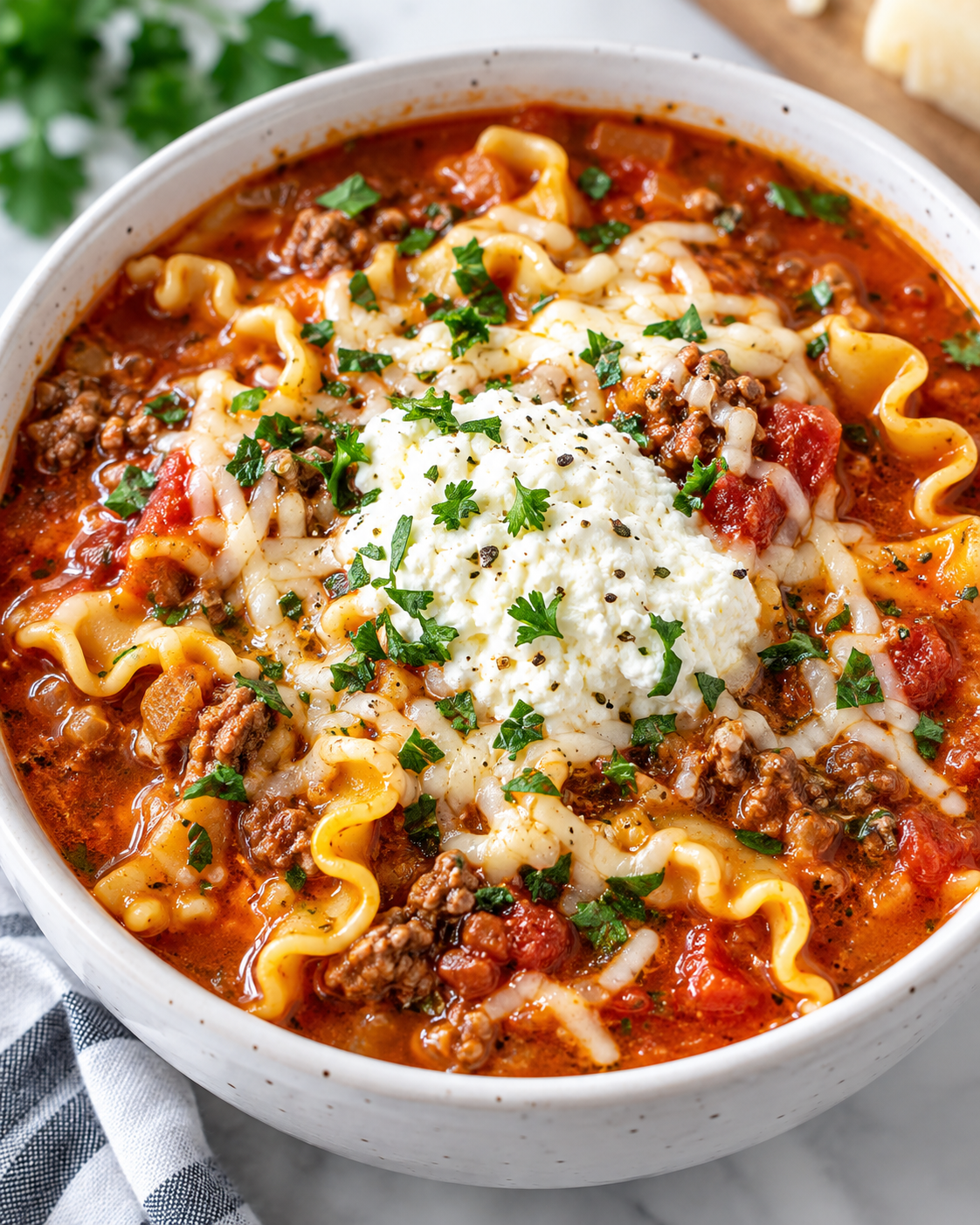 The Best Lasagna Soup Recipe alternate
