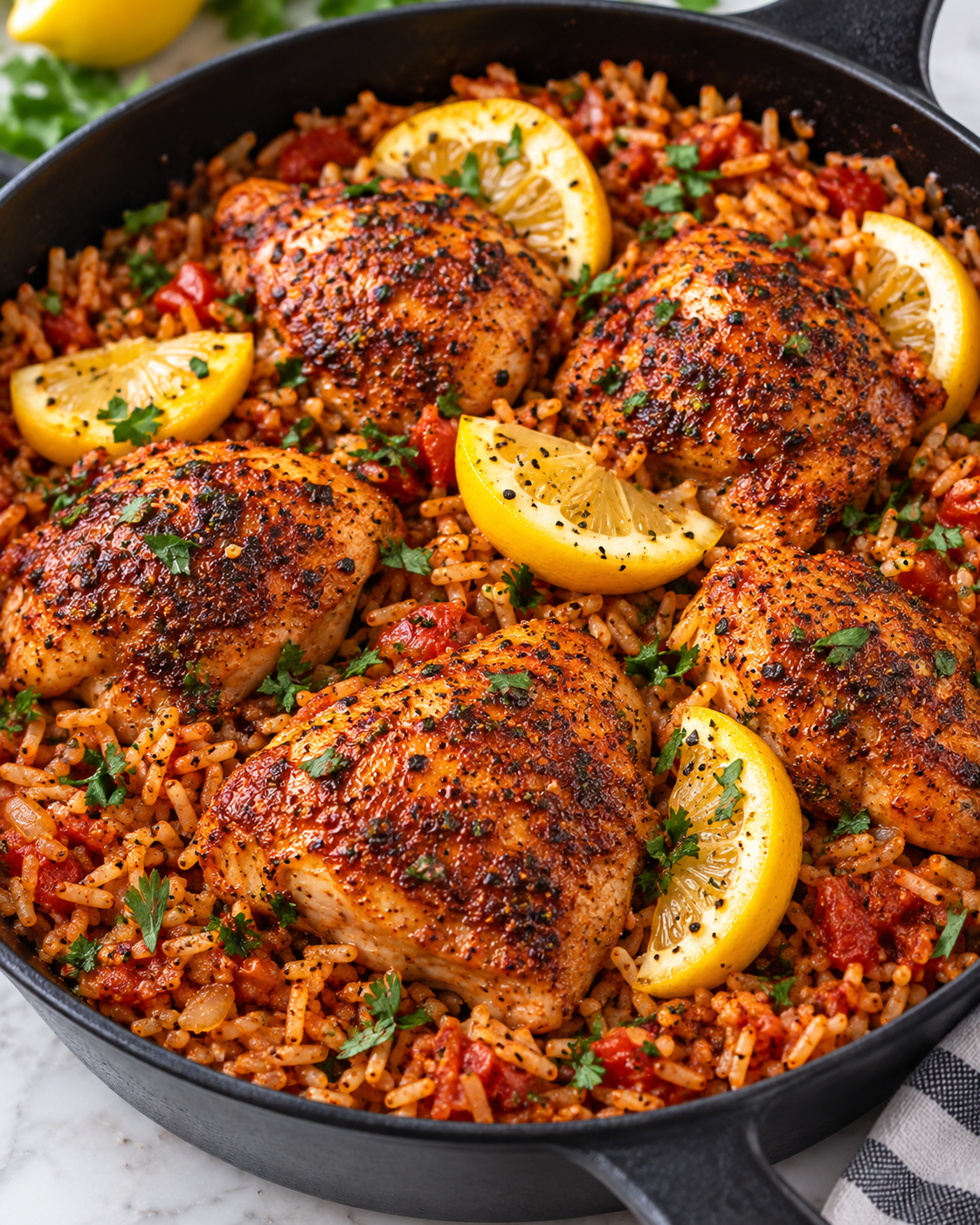 One Pan Spanish Chicken and Rice alternate