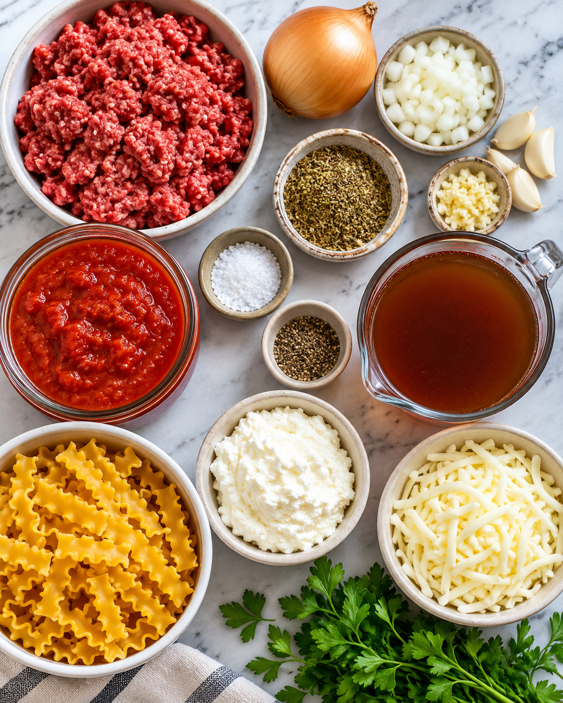 The Best Lasagna Soup Recipe ingredients