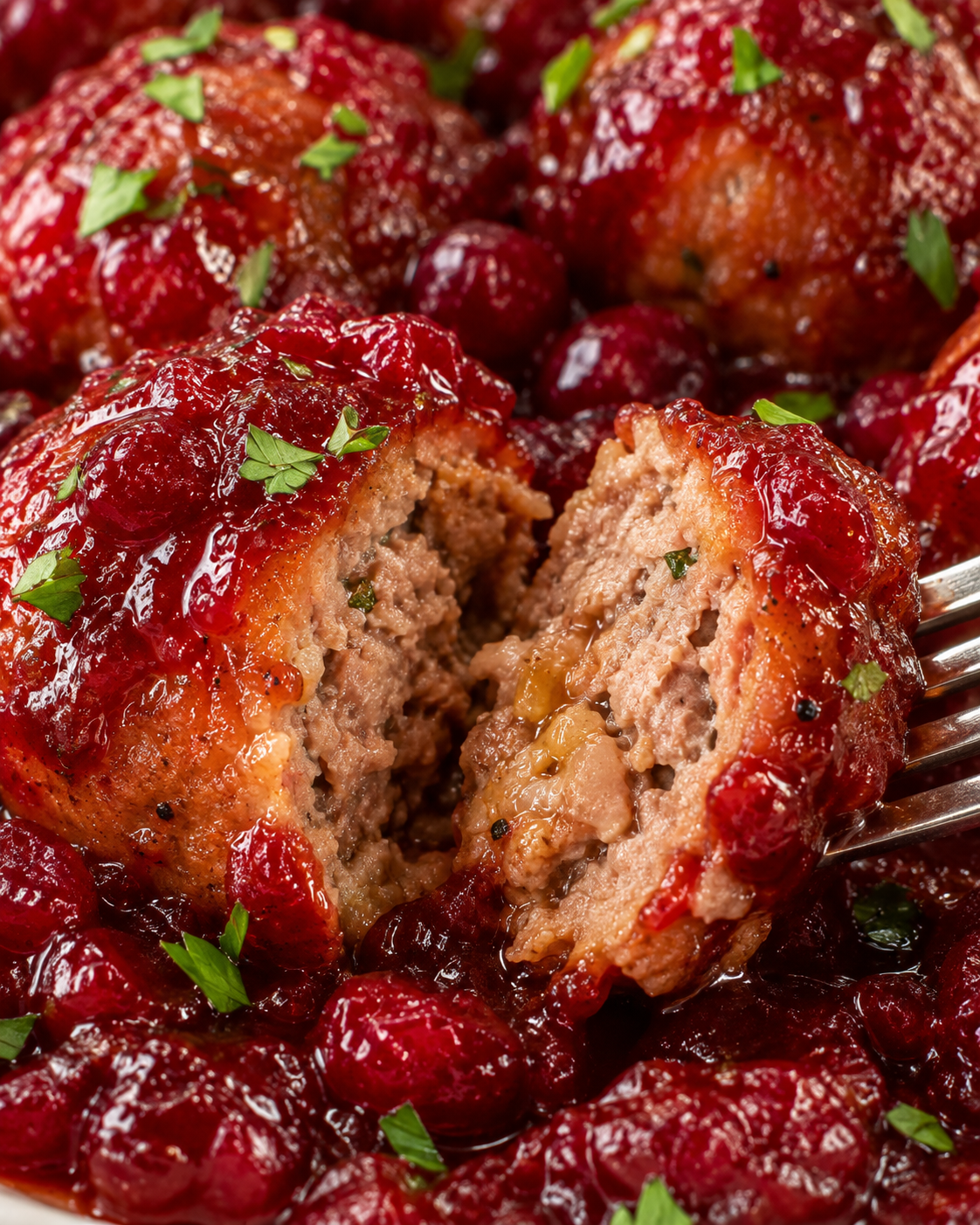 Cranberry Meatballs texture
