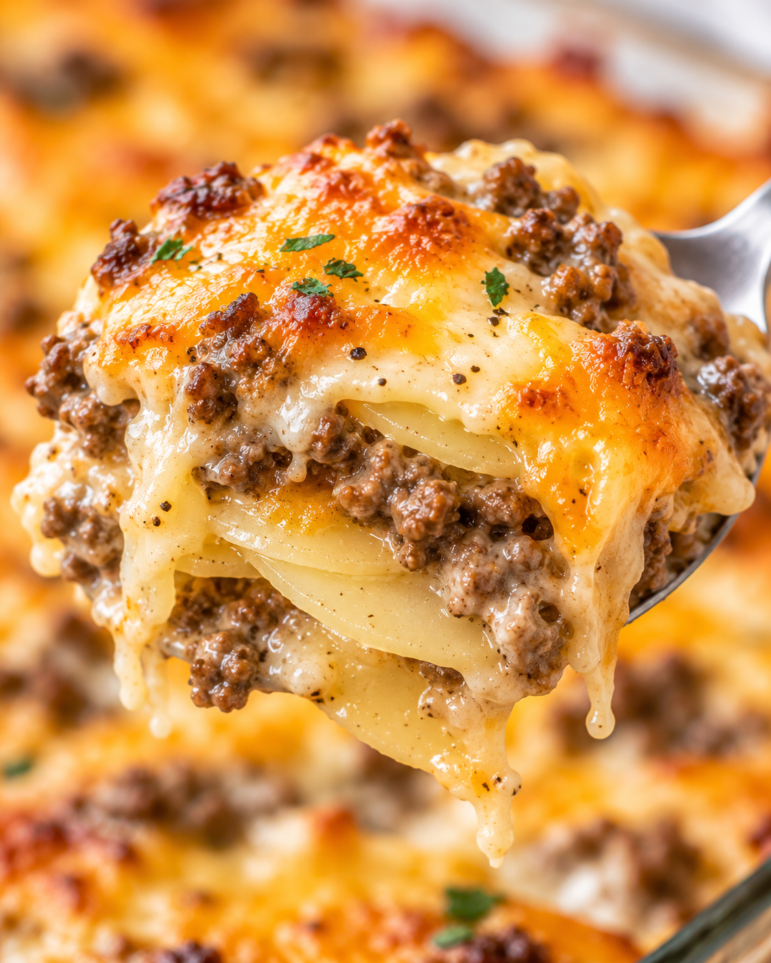 Hamburger Potato Casserole texture