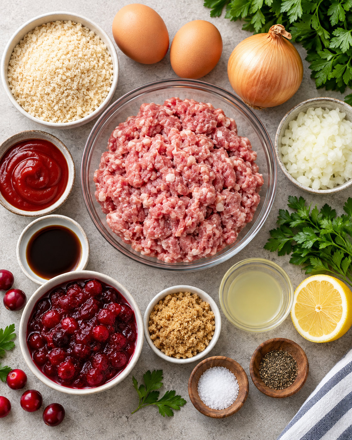 Cranberry Meatballs ingredients