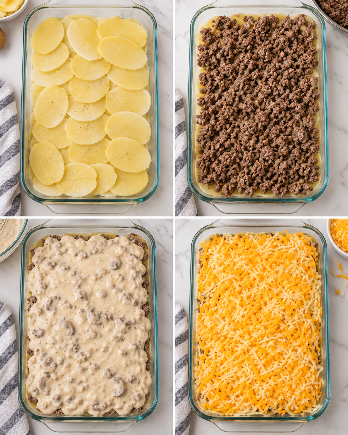 Hamburger Potato Casserole steps