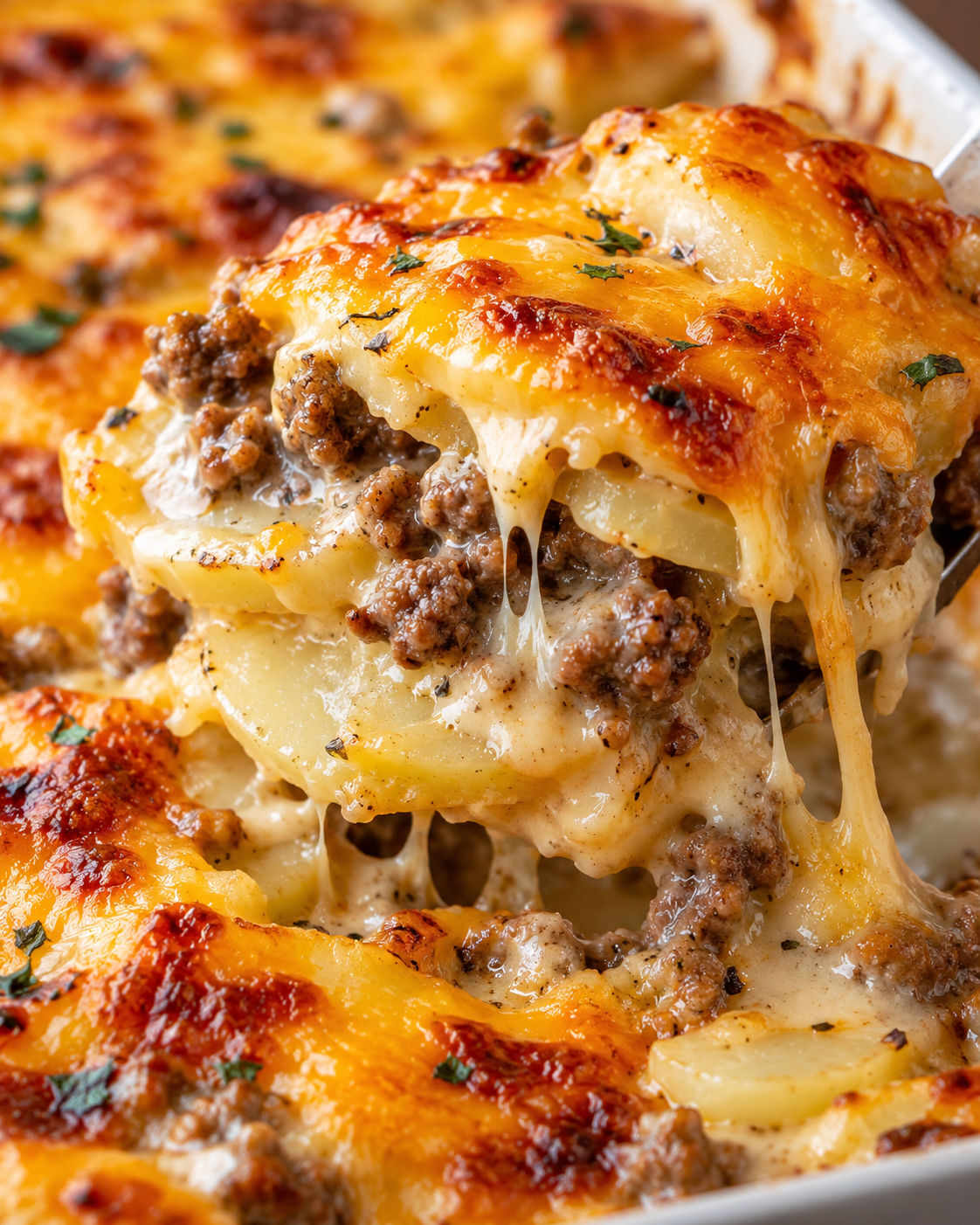 Hamburger Potato Casserole texture
