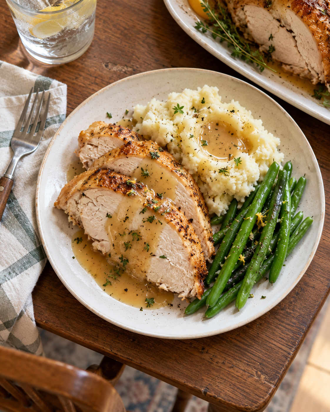 Slow Cooker Turkey Breast with Citrus Herb Butter and Gravy hero