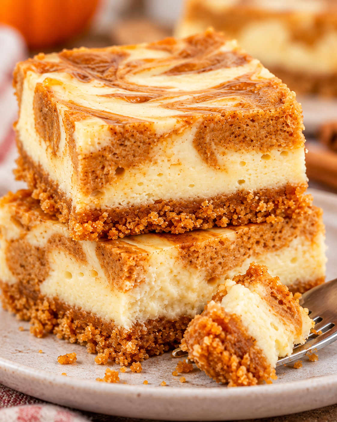 Pumpkin Cheesecake Bars alternate