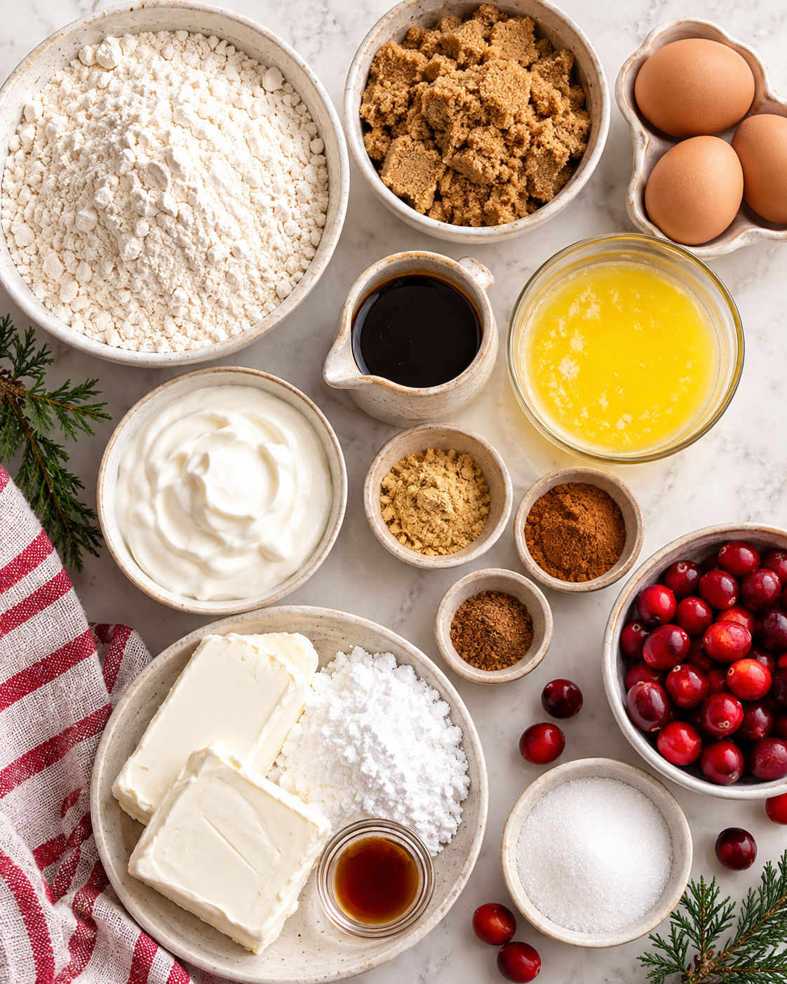 Gingerbread Bundt Cake with Cream Cheese Frosting ingredients