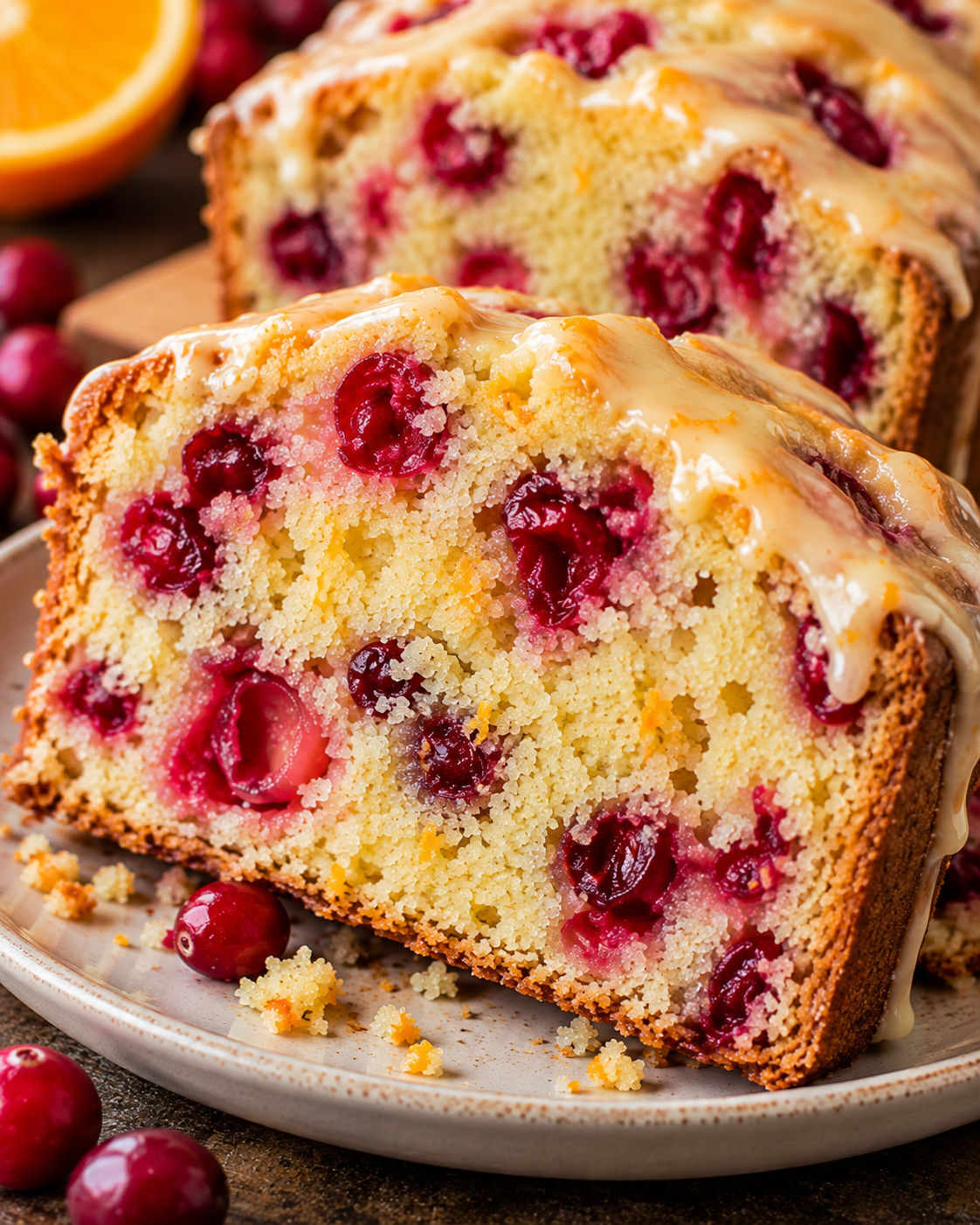 Cranberry Bread with Orange Glaze alternate