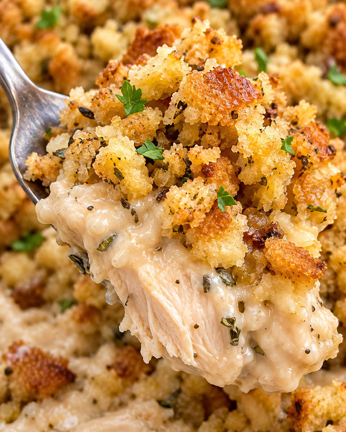 Easy Crockpot Chicken and Stuffing texture