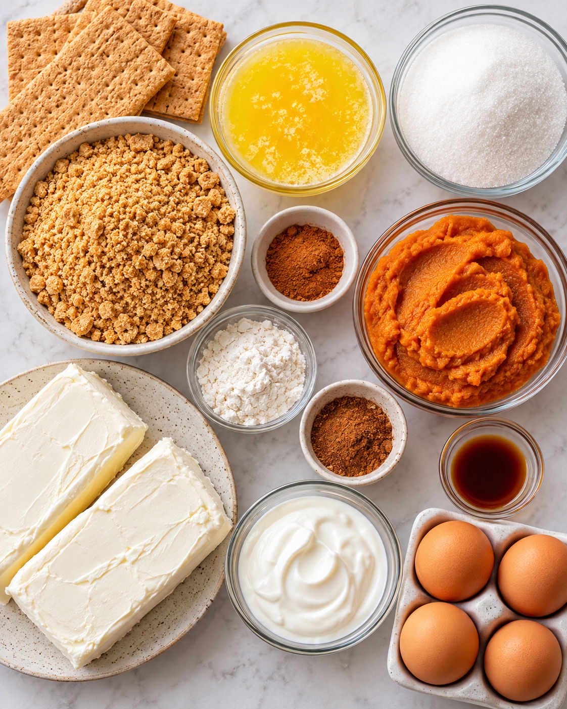 Pumpkin Cheesecake Bars ingredients