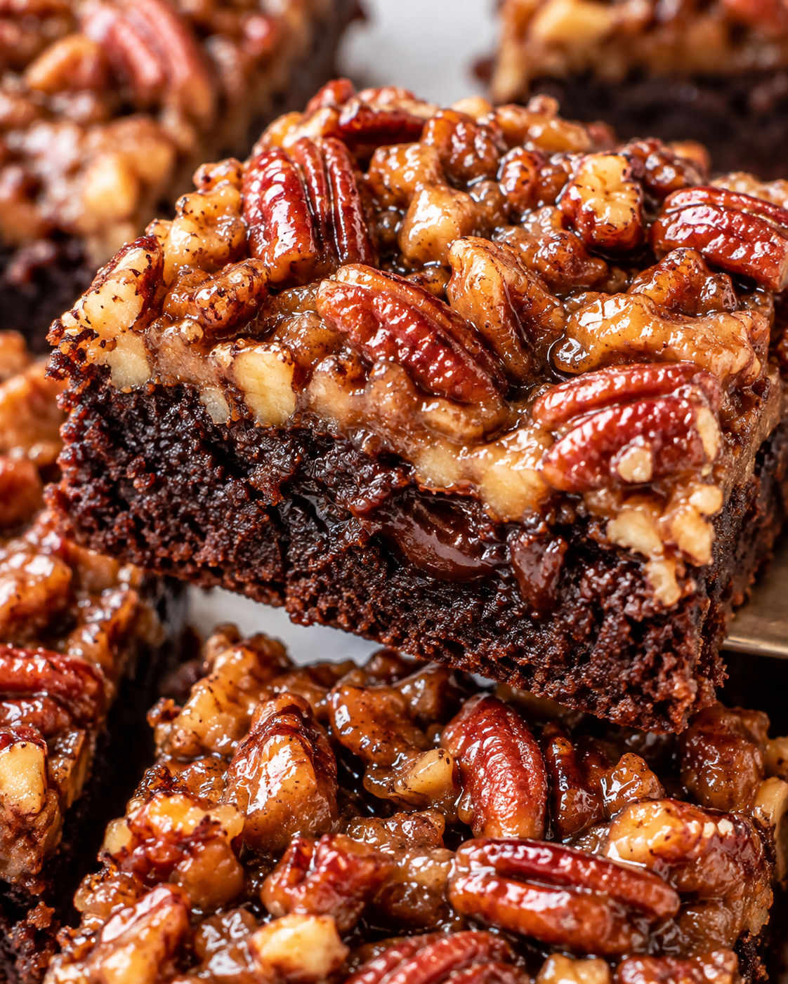 Pecan Pie Brownies texture