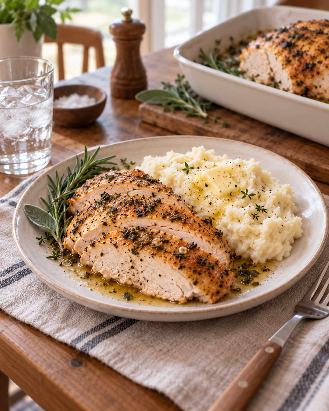 Easy Roasted Turkey Breast with Herb Butter alternate