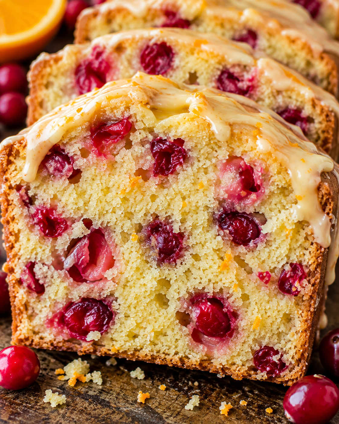 Cranberry Bread with Orange Glaze hero