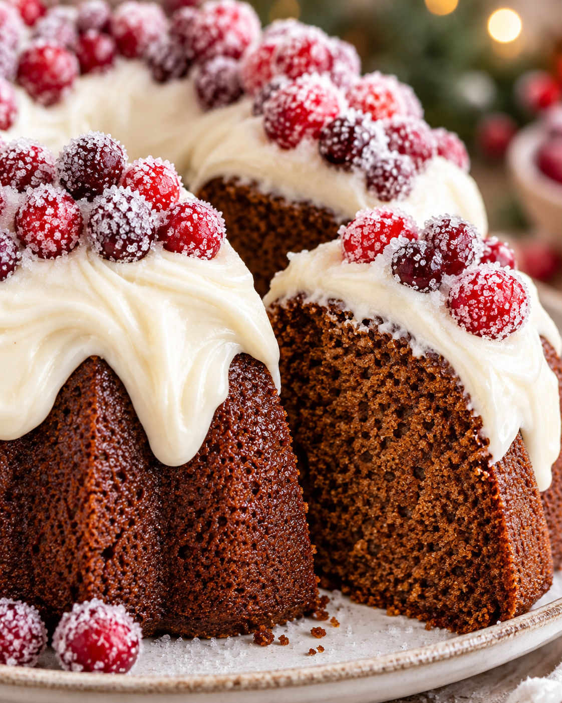 Gingerbread Bundt Cake with Cream Cheese Frosting alternate