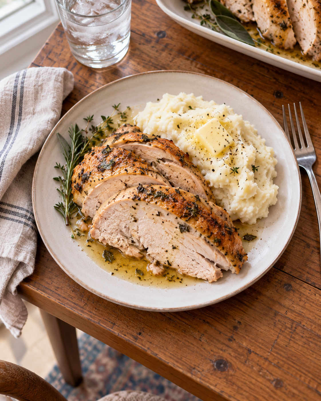 Easy Roasted Turkey Breast with Herb Butter hero