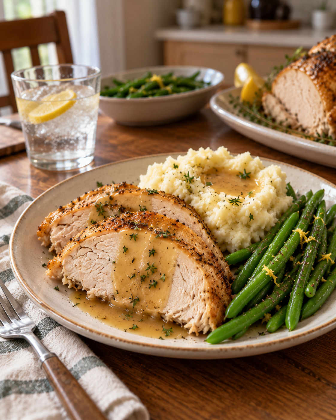 Slow Cooker Turkey Breast with Citrus Herb Butter and Gravy alternate