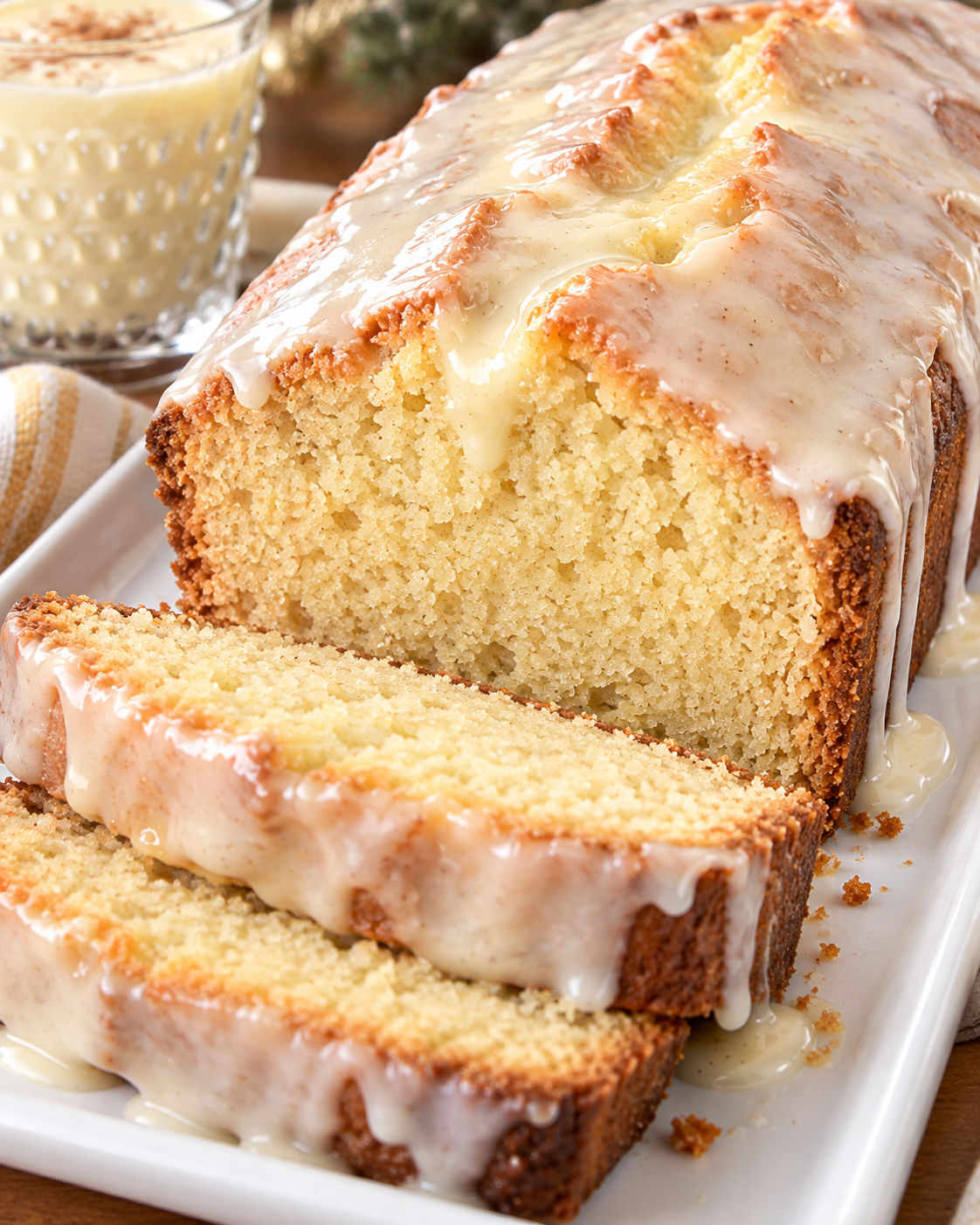 Glazed Eggnog Bread hero