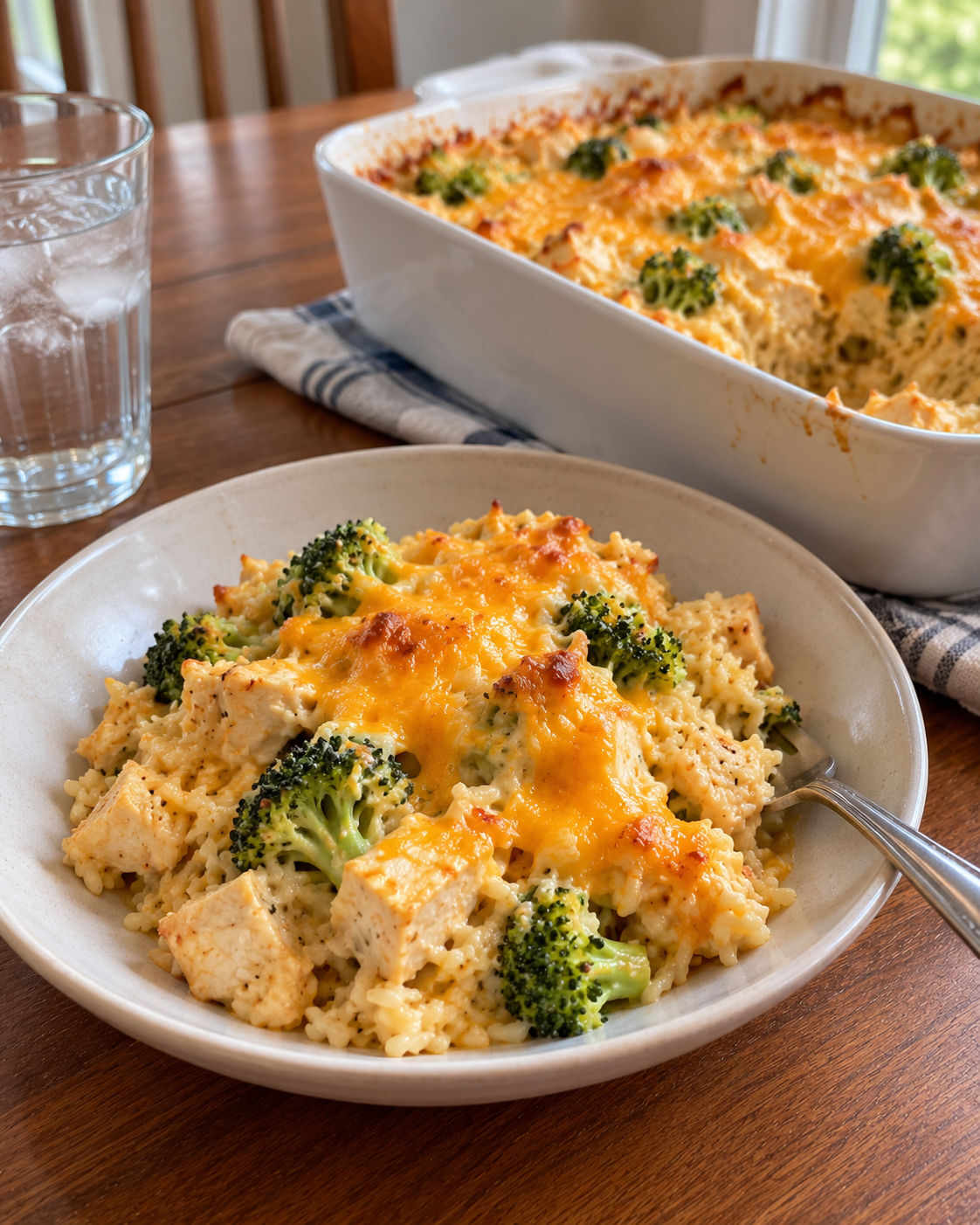 Cheesy Broccoli Chicken and Rice Casserole alternate